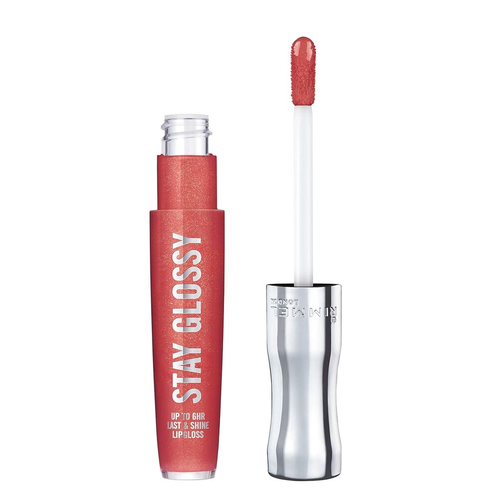 Rimmel Stay Glossy 6HR Lip Gloss, Shade 640 All Day Seduction, 0.18 Fl Oz